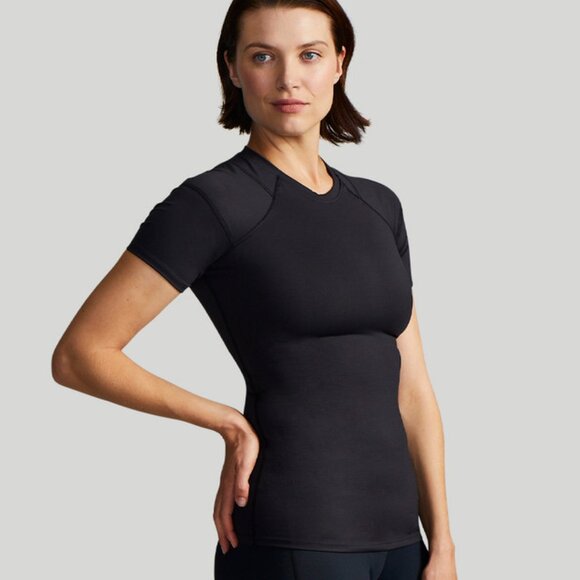 TOMMIE COPPER Women's Black Short Sleeve Top - Picture 1 of 12